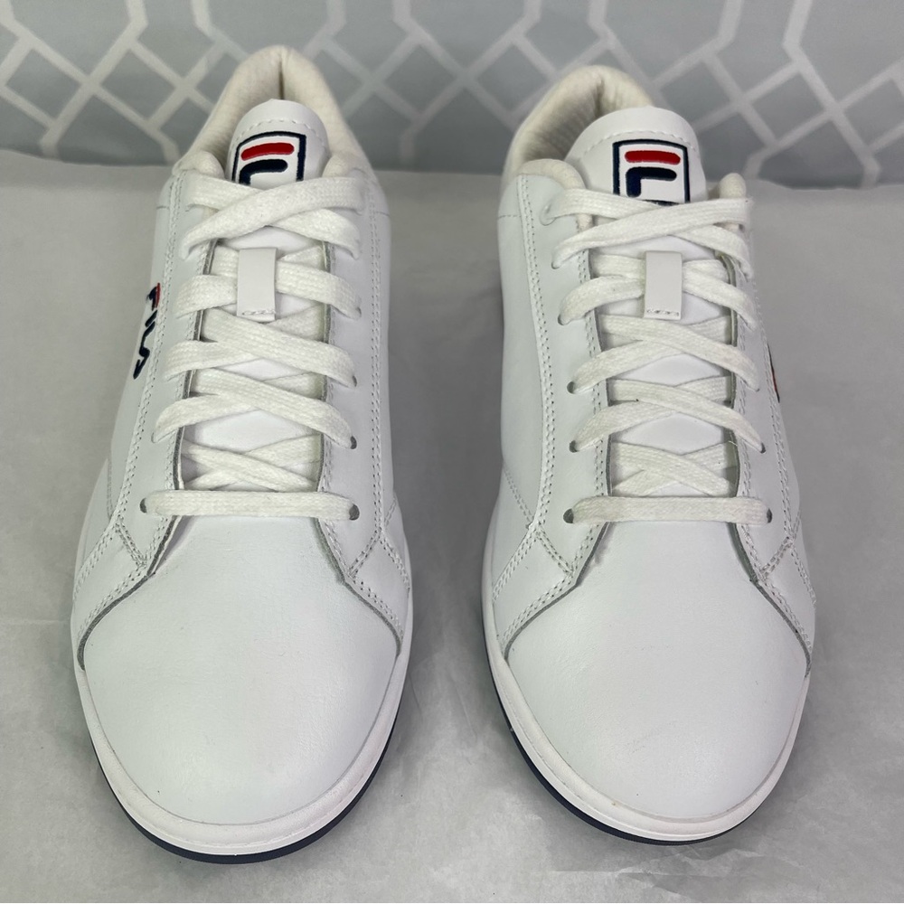 FILA Women's Reunion Original Fitness White Leather Sneakers Size 10